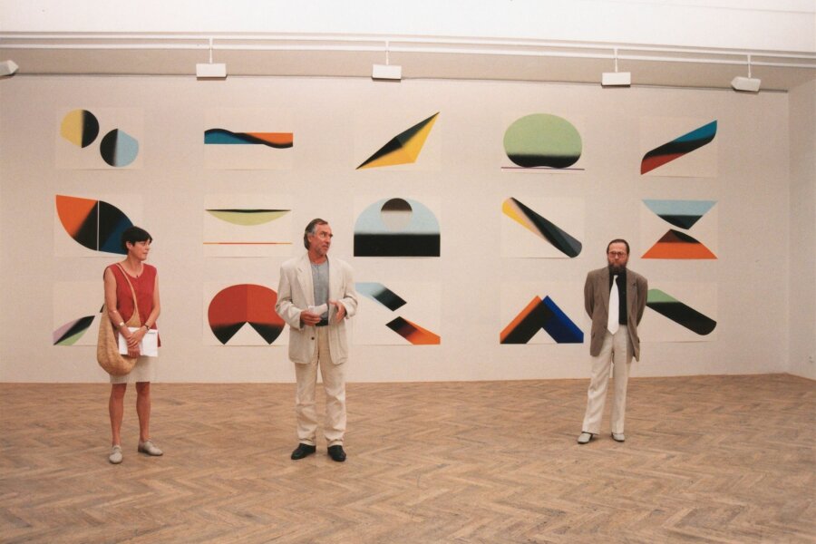 Sophie Curtil, Pavel Liška, Jiří Valoch; foto: Anna Pecková